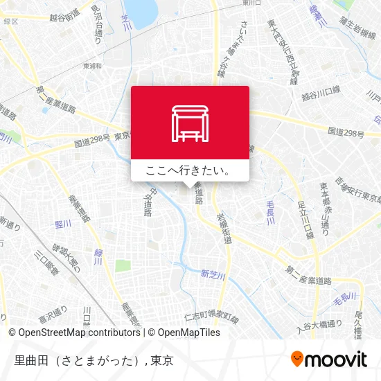 里曲田（さとまがった）地図