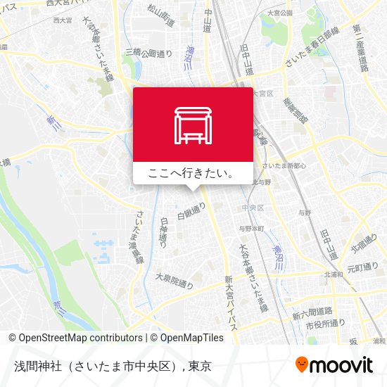 浅間神社（さいたま市中央区）地図