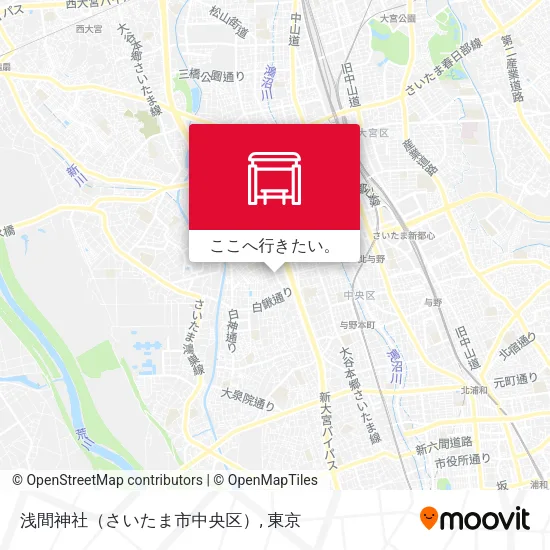 浅間神社（さいたま市中央区）地図