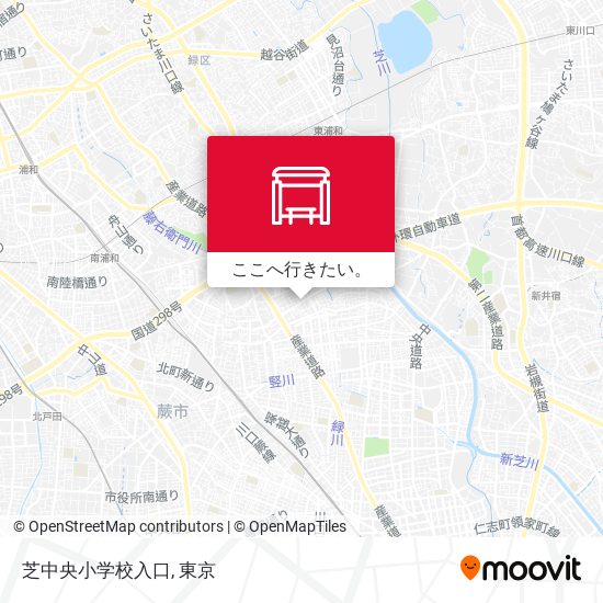 芝中央小学校入口地図