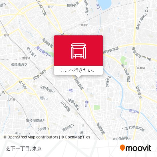 芝下一丁目地図