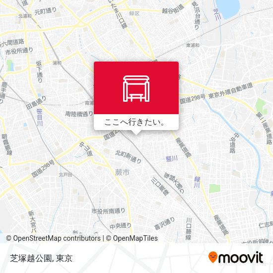 芝塚越公園地図
