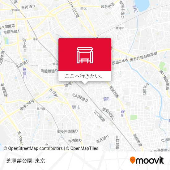 芝塚越公園地図