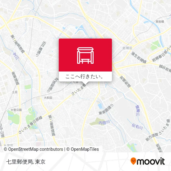 七里郵便局地図