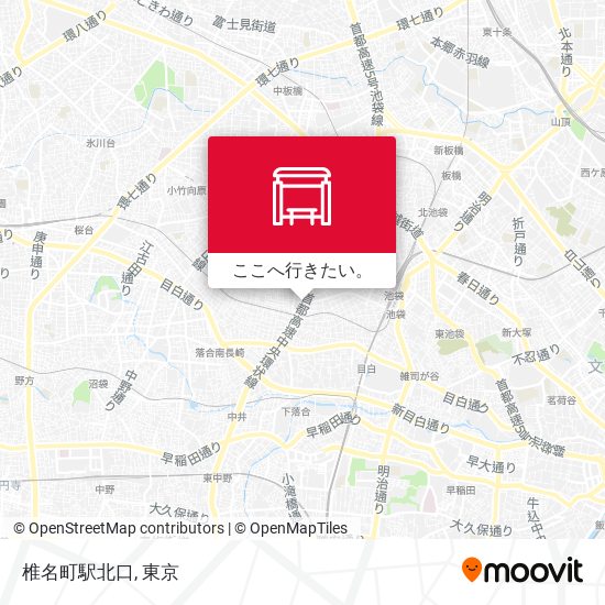 椎名町駅北口地図