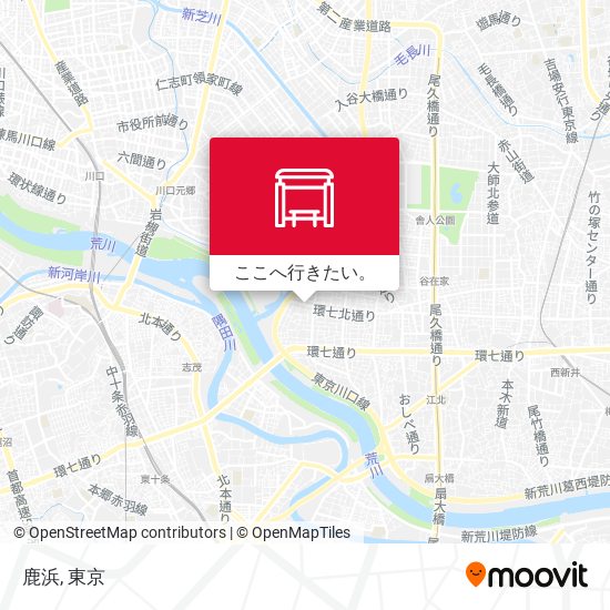鹿浜地図