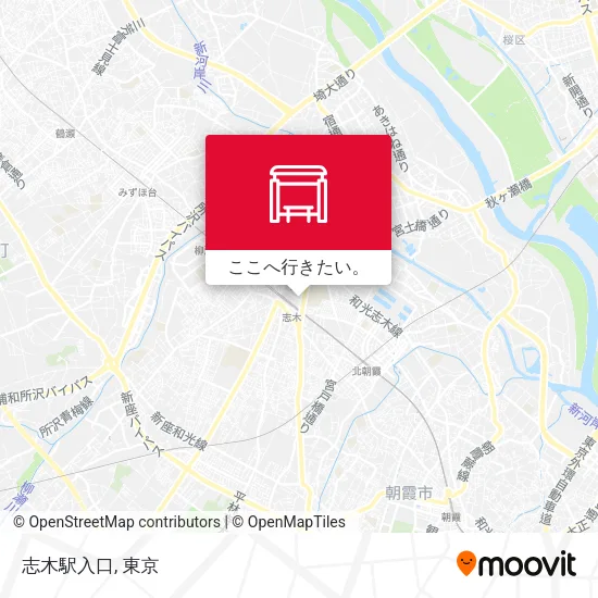 志木駅入口地図