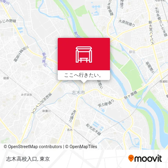 志木高校入口地図