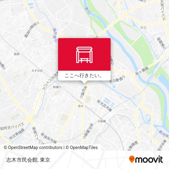 志木市民会館地図