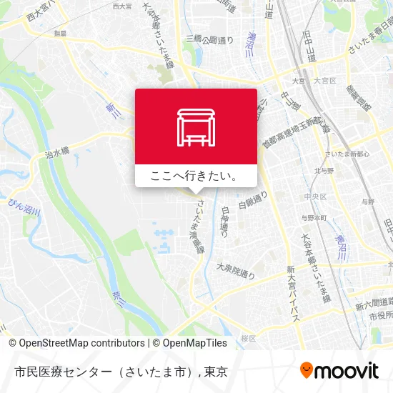 市民医療センター（さいたま市）地図