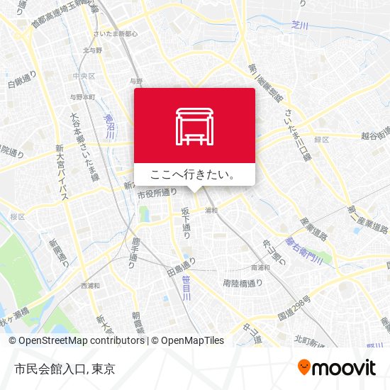 市民会館入口地図