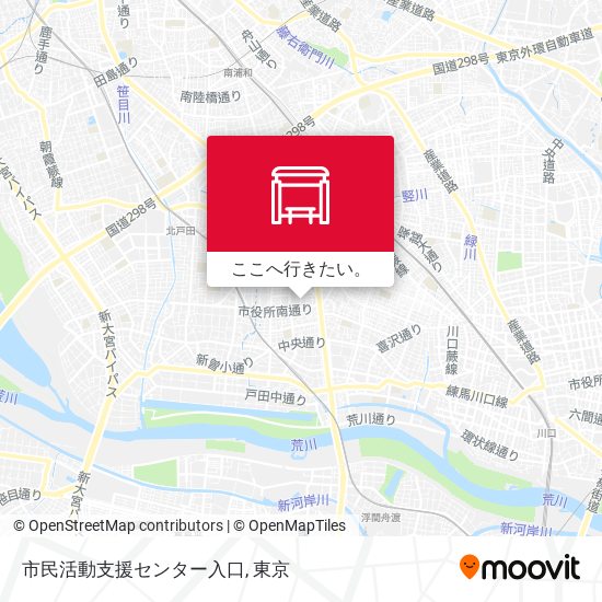 市民活動支援センター入口地図