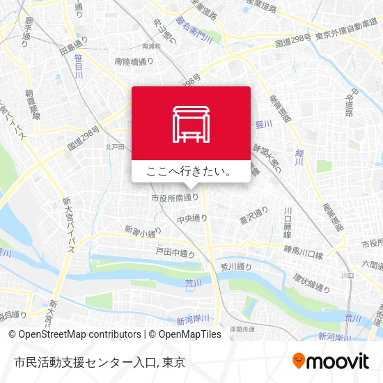 市民活動支援センター入口地図