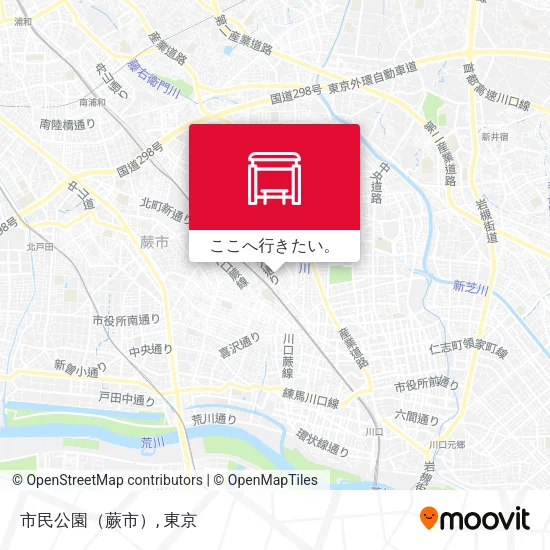 市民公園（蕨市）地図