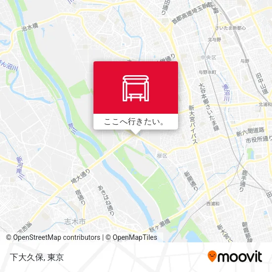 下大久保地図