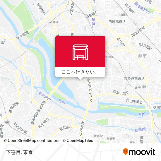 下笹目地図