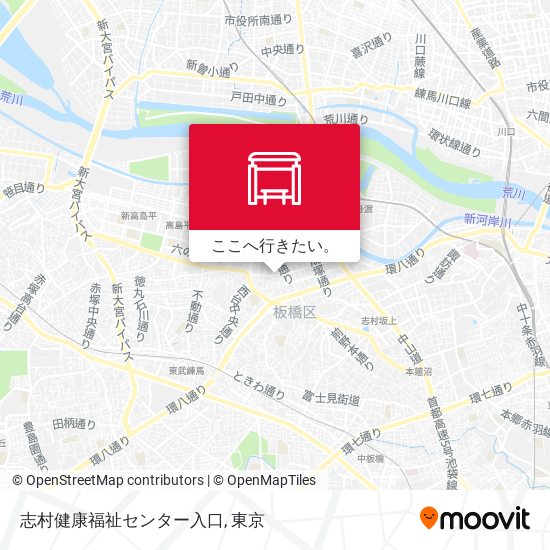 志村健康福祉センター入口地図