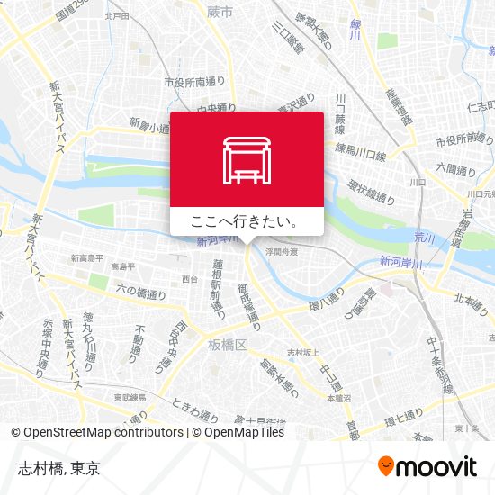 志村橋地図