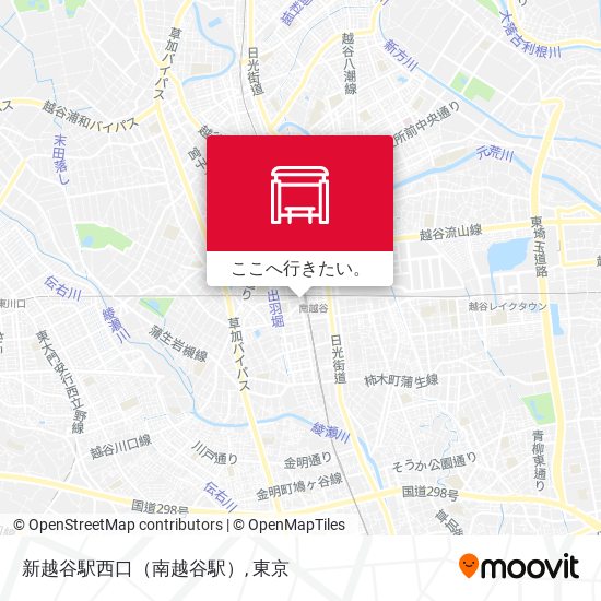 新越谷駅西口（南越谷駅）地図