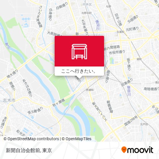 新開自治会館前地図