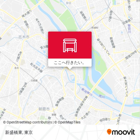 新盛橋東地図