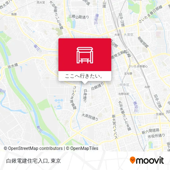 白鍬電建住宅入口地図