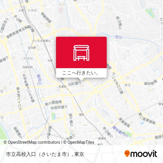 市立高校入口（さいたま市）地図