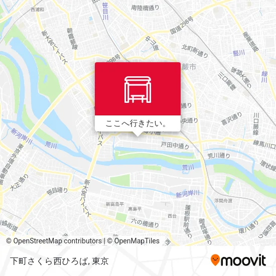下町さくら西ひろば地図