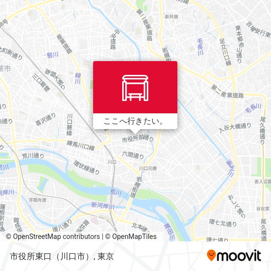 市役所東口（川口市）地図
