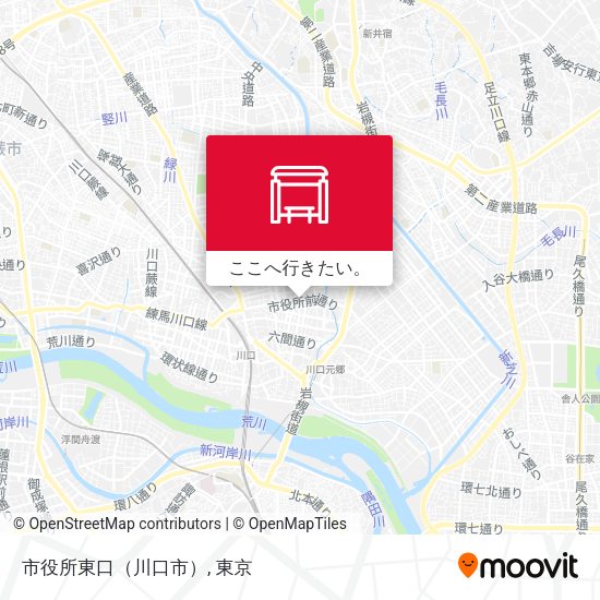 市役所東口（川口市）地図