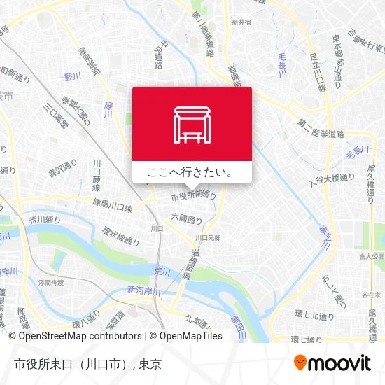 市役所東口（川口市）地図