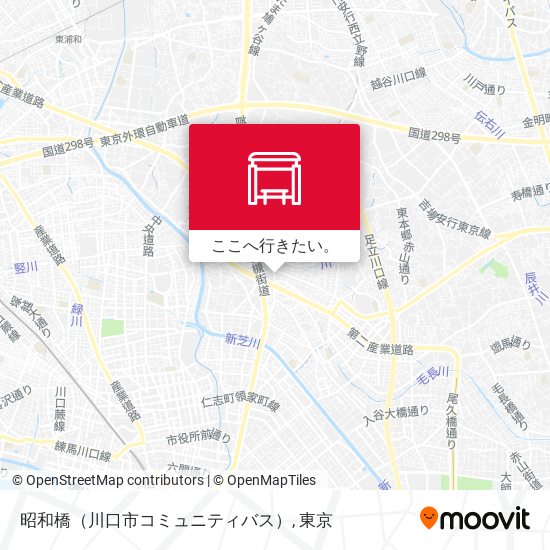 昭和橋（川口市コミュニティバス）地図