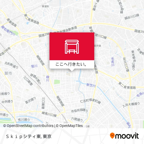 Ｓｋｉｐシティ東地図