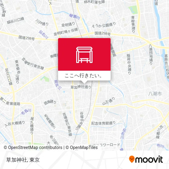 草加神社地図