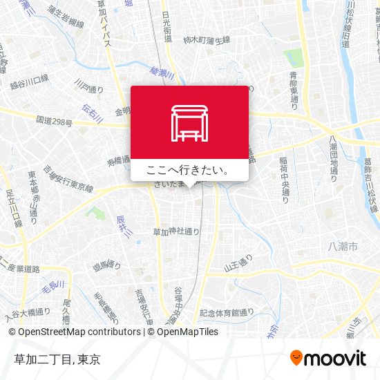草加二丁目地図