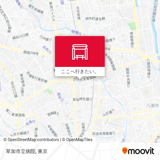 草加市立病院地図