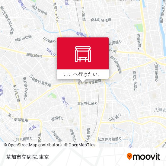 草加市立病院地図