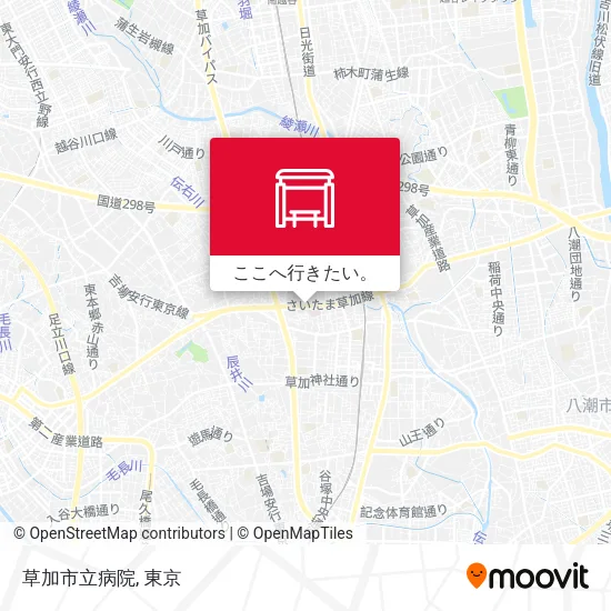 草加市立病院地図