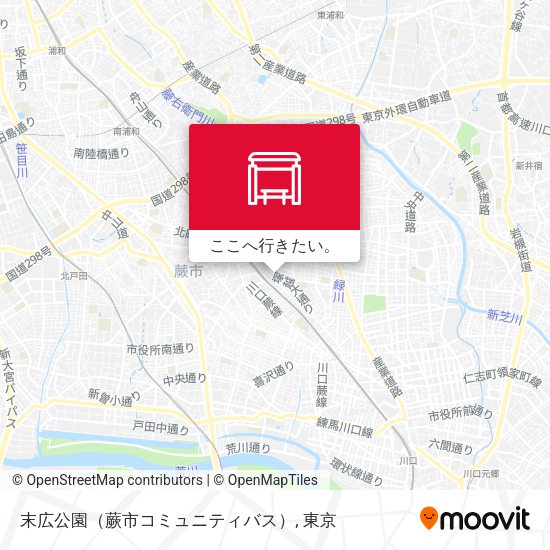 末広公園（蕨市コミュニティバス）地図