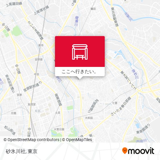 砂氷川社地図