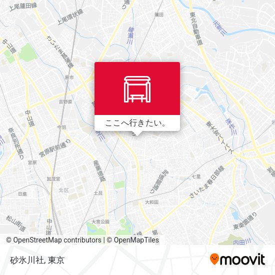 砂氷川社地図