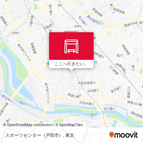 スポーツセンター（戸田市）地図