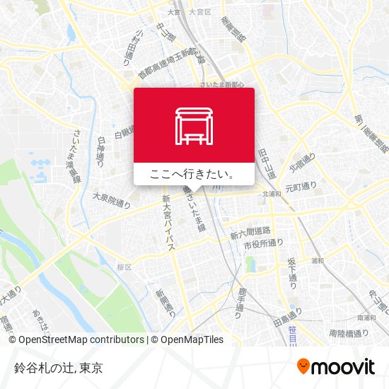 鈴谷札の辻地図
