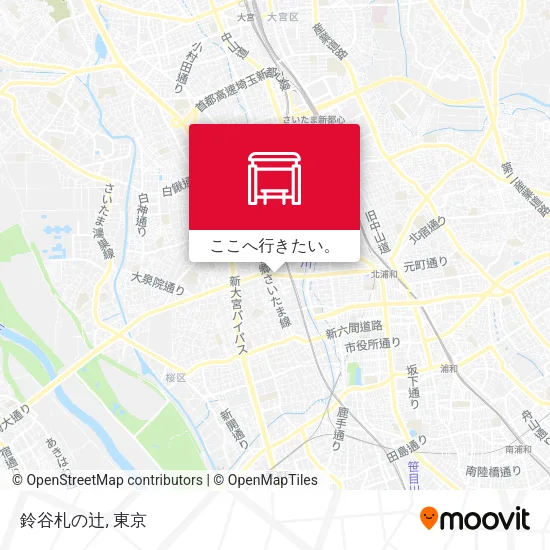 鈴谷札の辻地図