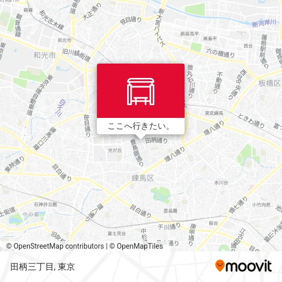 田柄三丁目地図
