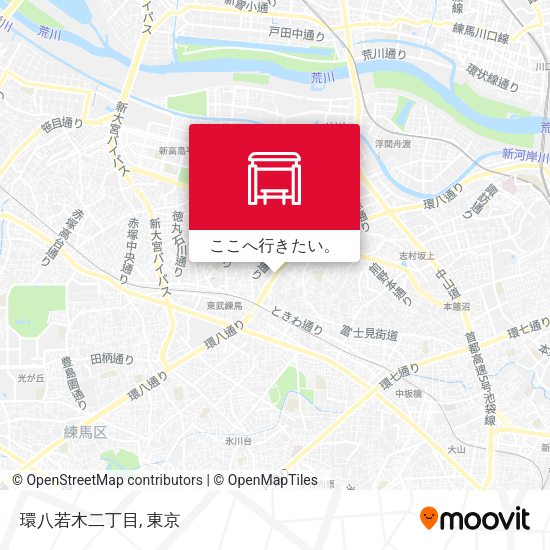 環八若木二丁目地図