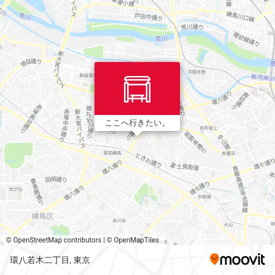 環八若木二丁目地図