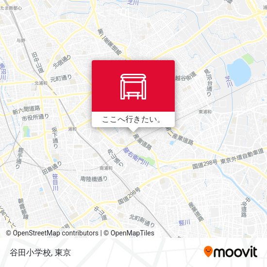 谷田小学校地図