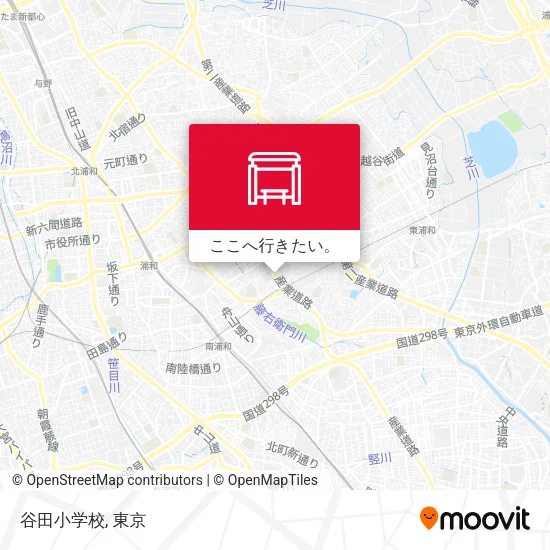 谷田小学校地図