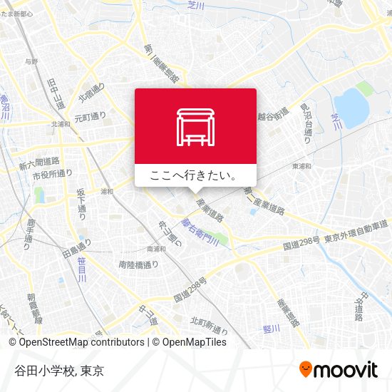 谷田小学校地図